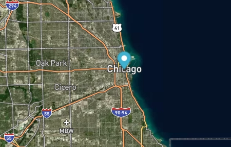 Chicago Satellite Map