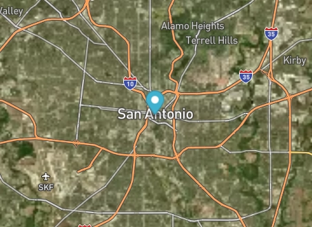 San Antonio Satellite Map